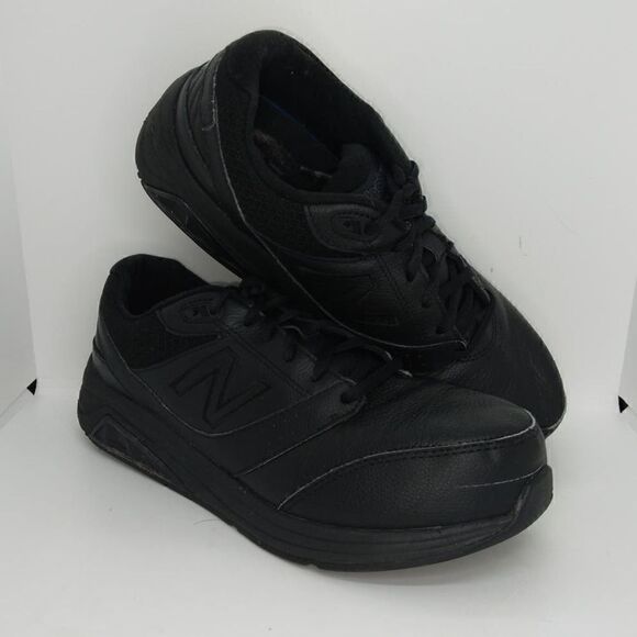 New Balance 928v2 Womens Pre-owned Black Leather Walking Sneakers - sz. 10EE - Picture 1 of 6